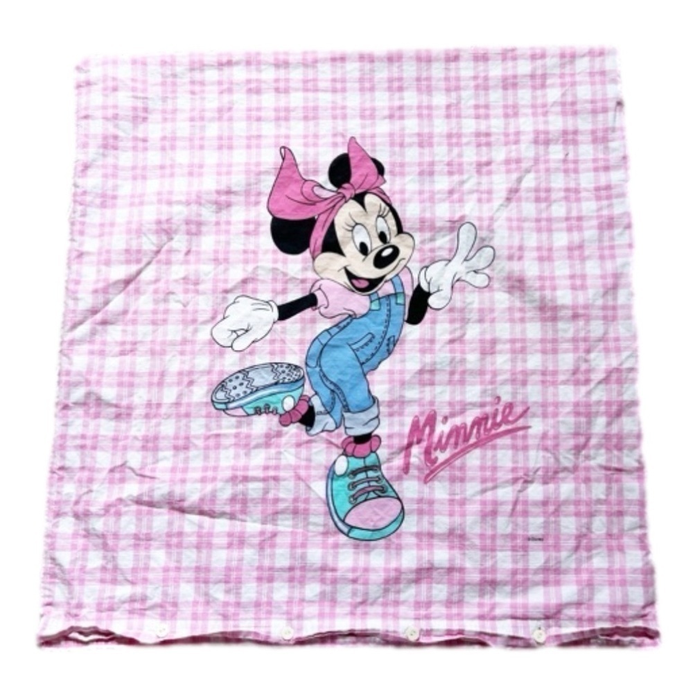 Oversized Disney’s Minnie Mouse Pillow Case Vintage Case Minnie in overalls